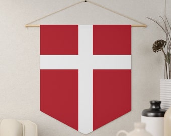 Banner con stendardo della bandiera danese, decorazione da parete, Danimarca, Dannebrog