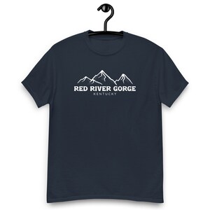 Red River Gorge Kentucky T-Shirt Appalachian Mountains Silhouette White