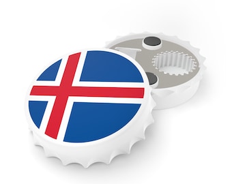 IJslandse vlag flesopener, IJslandse vlag decor