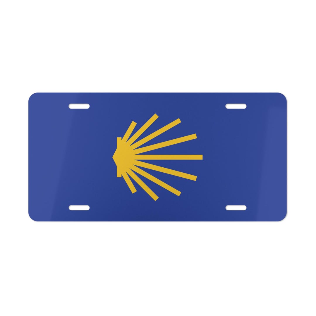 Camino De Santiago Vanity License Plate, Car License Plate, Scallop ...