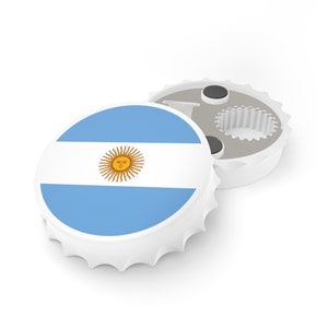 Argentina Flag Bottle Opener, Argentine Flag Decor, Bar Gift, Travel Gift, Beer Gift, Soda Gift