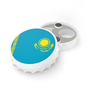 Kazakhstan Flag Bottle Opener, Kazakh Flag Decor