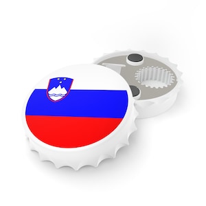 Slovenia Flag Bottle Opener, Slovenian Flag Decor