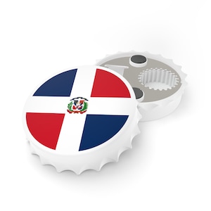 Dominican Republic Flag Bottle Opener, Dominican Flag Decor