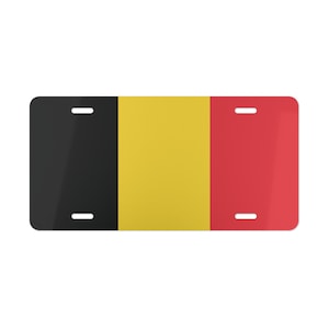 Vlag van België ijdelheid nummerplaat, autonummerplaat, Belgisch decor, patriottisch geschenk, autolabel Belgische vlag, decor Belgische vlag, België