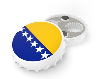 Bosnien und Herzegowina Flagge Flaschenöffner, Bosnische und Herzegowinische Flagge Dekor
