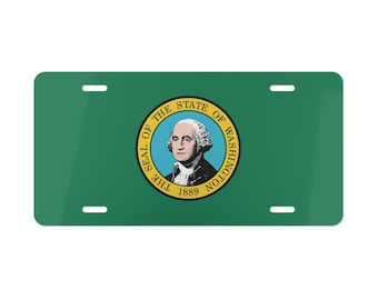 ワシントン ナンバープレート プラズマカット マップ サイン、メタル