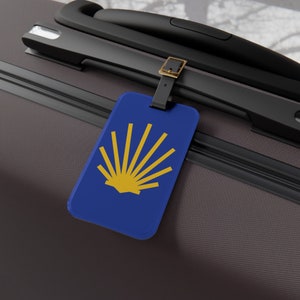 Etiqueta de equipaje, Diseño del Camino de Santiago, Concha de Vieira, Regalo Conmemorativo de Peregrinación, El Camino de Santiago, Buen Camino