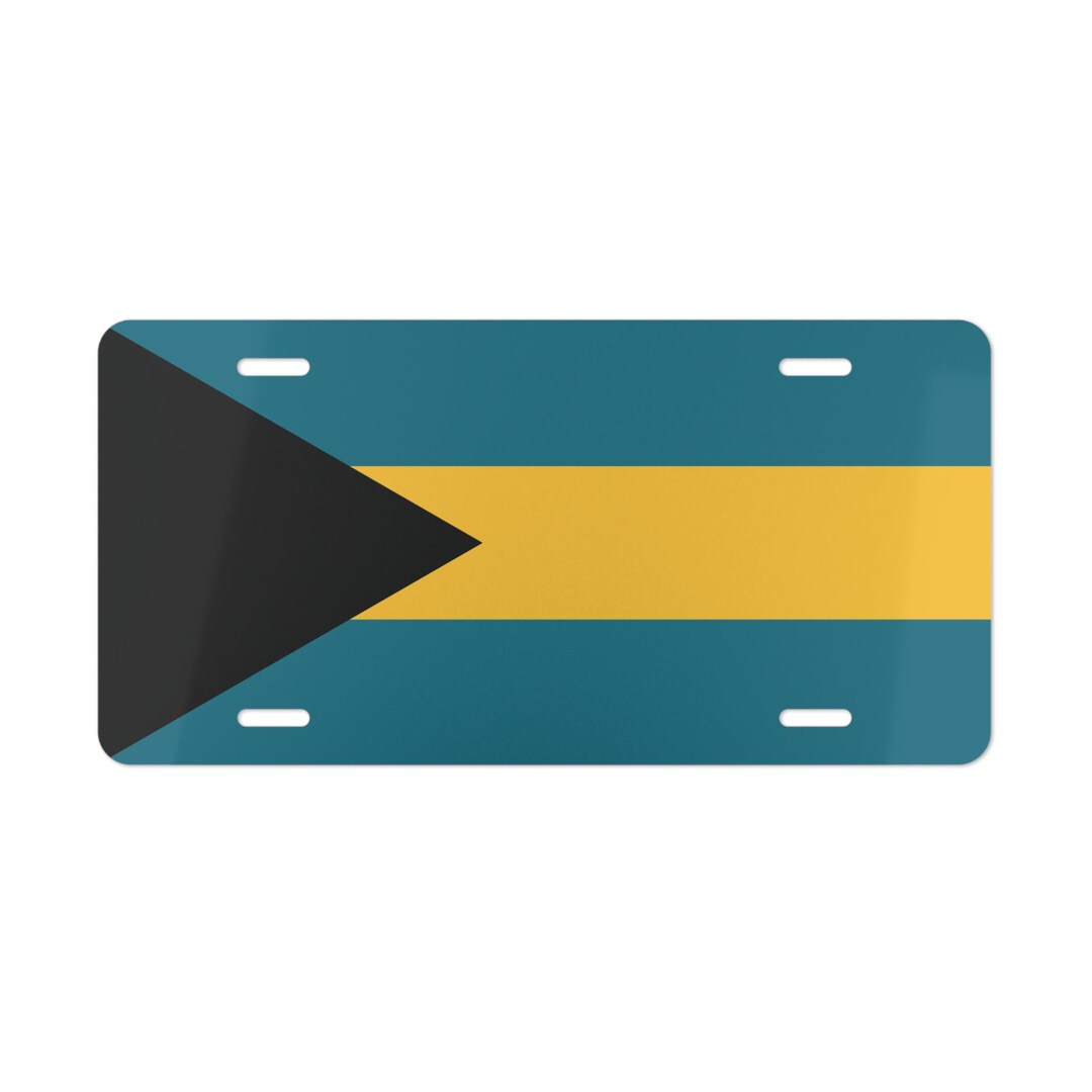 Flag of the Bahamas Vanity License Plate, Car License Plate, Bahamian ...