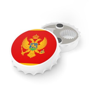 Montenegro Flag Bottle Opener, Montenegrin Flag Decor