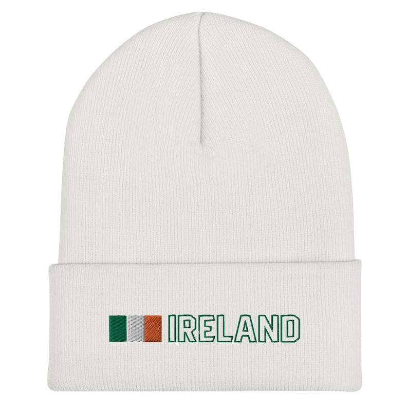 Ireland National Flag Unisex Cuffed Beanie, Hat, Cap, Bratach Na