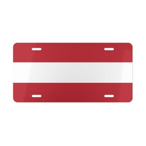 Vlag van Oostenrijk ijdelheid nummerplaat, autonummerplaat, decor Oostenrijk, patriottisch geschenk, Oostenrijkse vlag autolabel, Oostenrijkse vlag decor