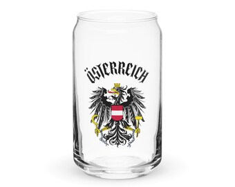 Austria Österreich Dosenförmiges Glas, österreichisches Wappen, Bundeswappen, Österreich Souvenir, österreichische Erbschaft, Adler, schwarzer Österreich Text