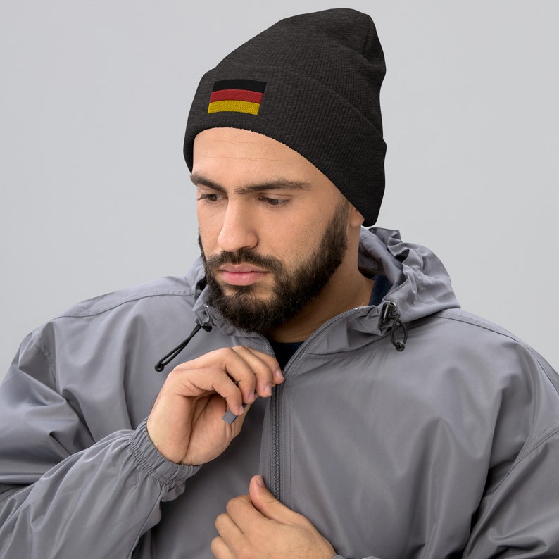 Germany National Flag Unisex Cuffed Beanie Deutschland, Staatsflagge