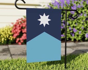 Garden & House Banner, New Minnesota State Flag Design, Flag of Minnesota