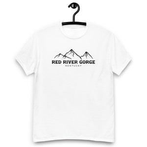 Red River Gorge Kentucky T-Shirt Appalachian Mountains Silhouette Black