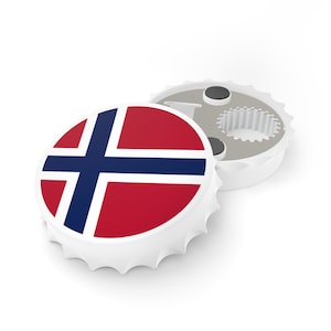 Norway Flag Bottle Opener, Norwegian Flag Decor