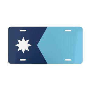 New Minnesota State Flag Vanity License Plate