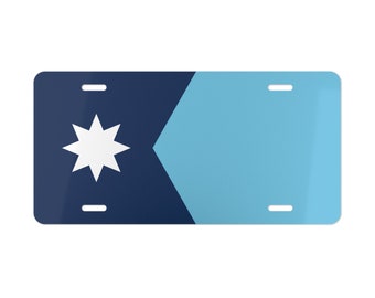 New Minnesota State Flag Vanity License Plate