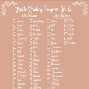 Bible Reading Progress Tracker