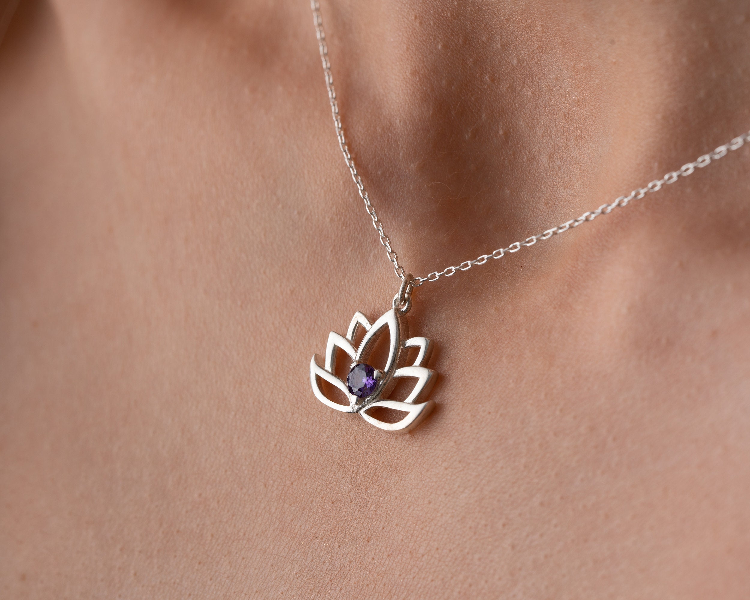 Ciondolo Fiore Di Loto In Argento: Fascino Senza Tempo - Foto 9