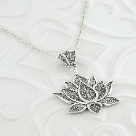 Sterling silver lotus jewelry deals