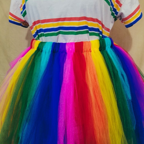 Rainbow Tutu- Pride- Adult Tutu- Plus Sized Tutu- CUSTOM Tutu