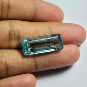 Natural Aquamarine Baguette Cut, AA Quality Aquamarine Beautiful Color, 9.5x23 mm Size, Aquamarine Lot, Making For Jewelry