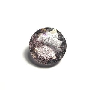 Super Seven Edelstein: Star Cut rund facettierter loser Stein, 16 x 16 mm
