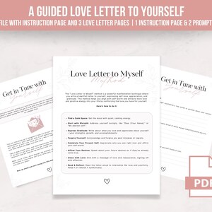 Liebesbrief | Get in Tune mit SIE Anweisungen | Manifestation | Selbstliebe | Digitaldruck | Positivität | Ermächtigung | Wachsen & Leuchten | Dankbarkeit