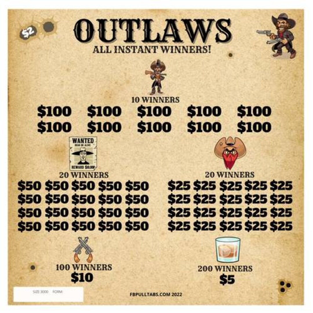Outlaw Pull Tabs for Entertainment Purposes Only Etsy