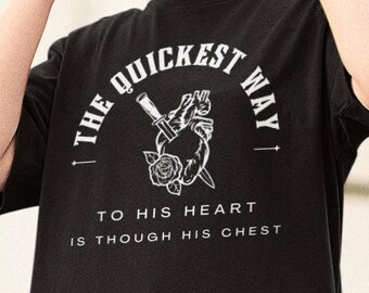 The Quickest Way to a Mans Heart Boffer shirt, LARP, Belegarth, Dagorhir, Foam Fight, Sword, blacksmith, Amtgard, weapons