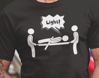 Licht! Boffer T-Shirt, Lustiges Foam Fight Tee