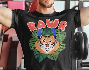 RAWR Boffer shirt, LARP, Belegarth, Dagorhir, Foam Fight, Sword, blacksmith, Amtgard, Tiger, Weapons