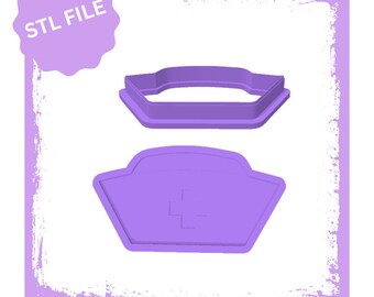 Nurses hat debosser & cookie cutter STL file, Nursing Cookie Cutters, Nurse Cookies, Medical Cookie Cutters, Thank You Cookie Cutters