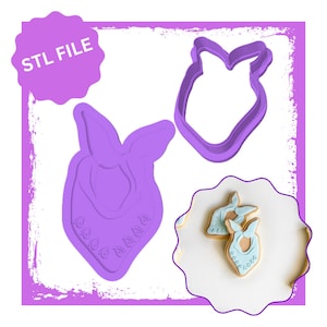 Bandana debosser & cookie cutter STL file, Cowboy Cookie Cutters, Western Cookie Cutters, 3D Printed Cookie Cutters, Birthday Cookie Cutters