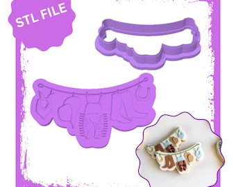 First rodeo line debosser & cookie cutter STL file, First Birthday Cookies, Cowboy Cookie Cutters, 3D Printed Cookie Cutters, Baking Tool