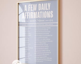 Affirmation Wall Art, Daily Reminders (Digital Download)
