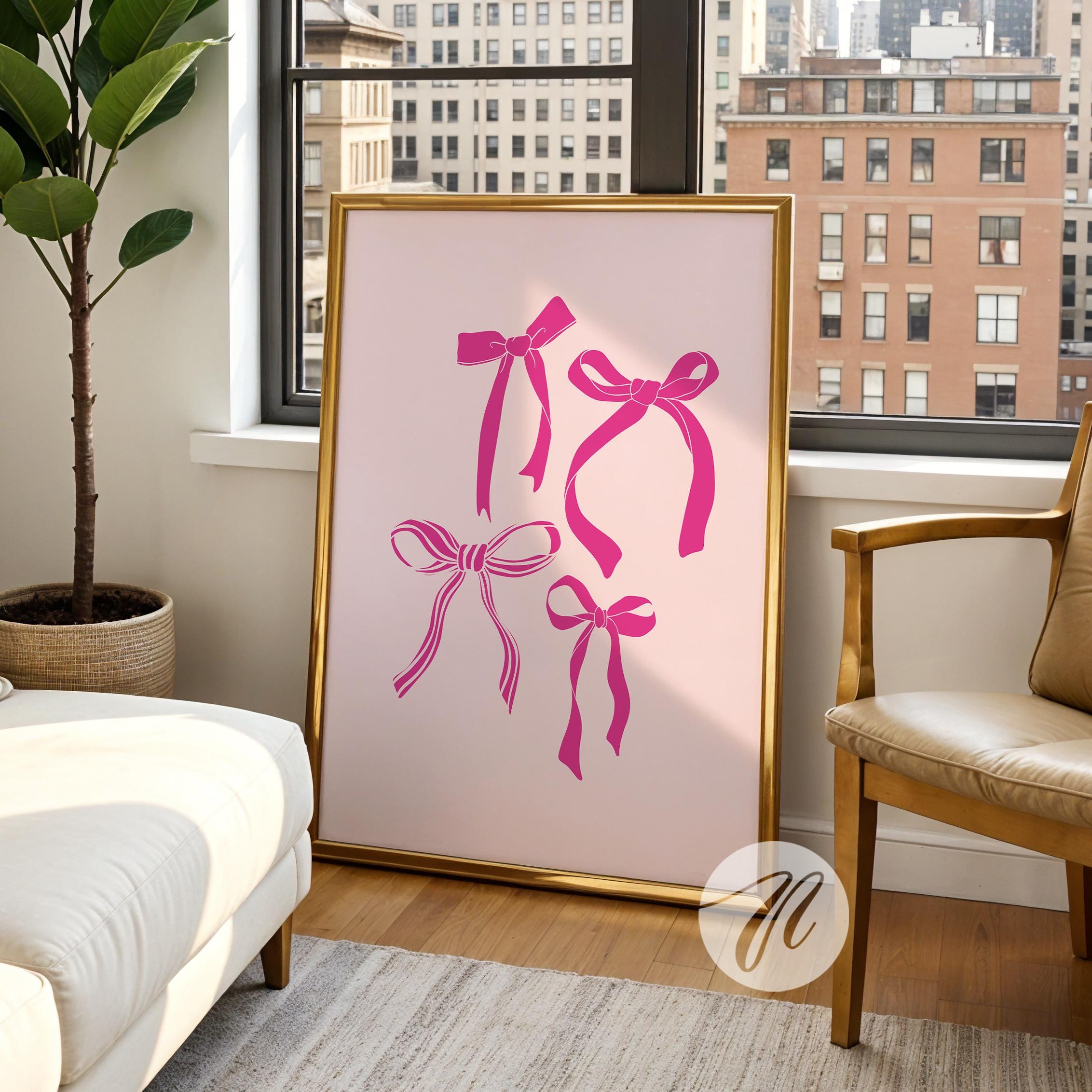 Decorazione Da Parete Con Fiocco Rosa E Frasi Motivazionali – 30x10 Cm, Legno, Per Camerette E Bagni