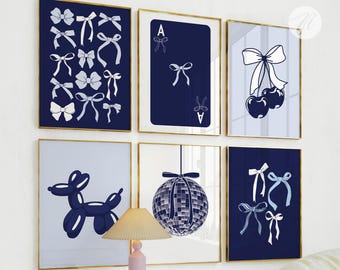 Aazon.co: Riveda 5 Pcs Navy Blue Cowgirl Wall Art Cute Girly Western...