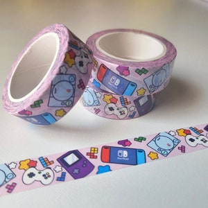 Video Game Washi Tape | Kawaii | Journaling | Cute | Gift