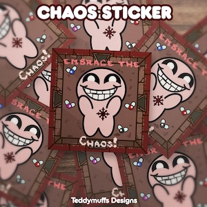 Chaos Sticker | Vinyl Sticker | Video Game | Binding Isaac