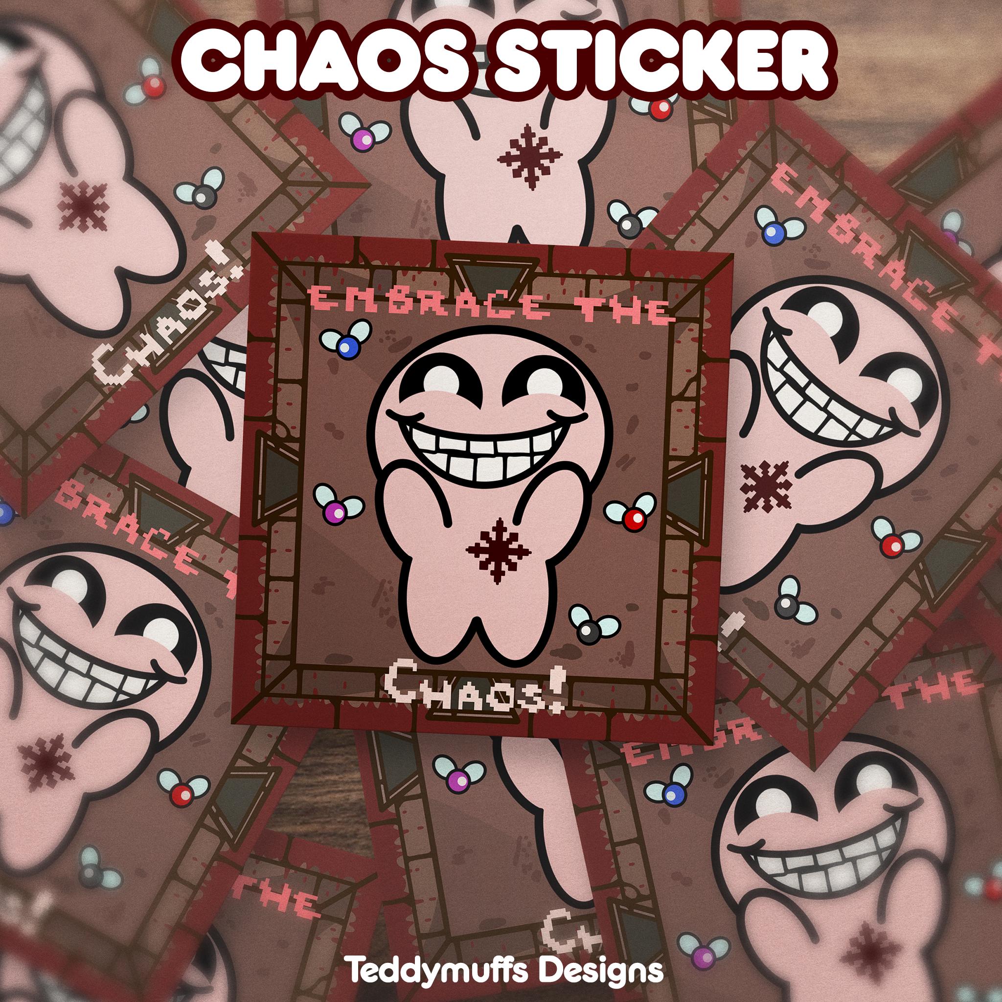 Chaos Sticker | Vinyl Sticker | Video Game | Binding Isaac - Etsy