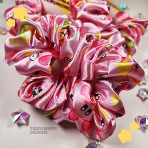 Kirby Scrunchie | Handmade | Poyo | Hair Accessory | Pink