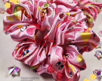 Kirby Scrunchie | Handmade | Poyo | Hair Accessory | Pink