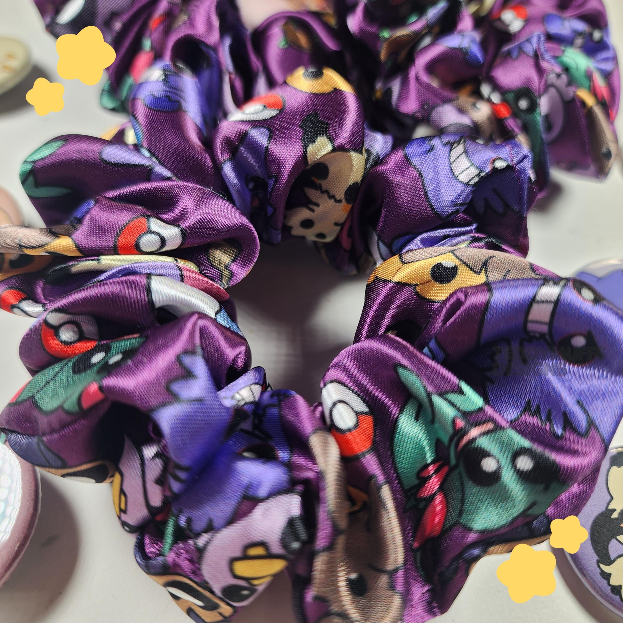 Ghost Type Scrunchie | Handmade | Hair Accessory | Geng Mimik | PKMN