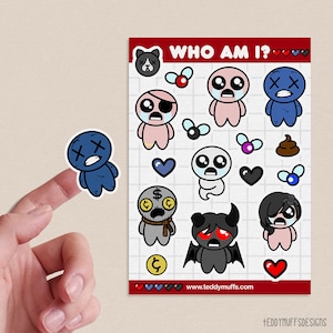 Isaac Sticker Sheets | Vinyl Stickers | Gift | Journaling | Stationery