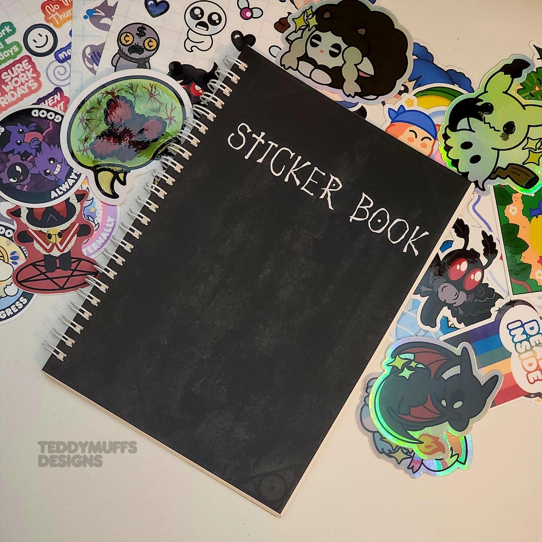 Anime Sticker Book | Reusable | A5 | Notebook | Sticker Collection ...