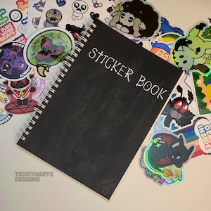 Anime Sticker Buch | Wiederverwendbar | DIN A5 | Notizheft | Sticker Sammlung | Stickeralbum | Tod Inspiriert