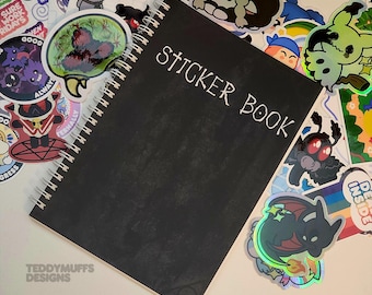 Anime Sticker Book | Reusable | A5 | Notebook | Sticker Collection | Sticker Album | Death Inspired
